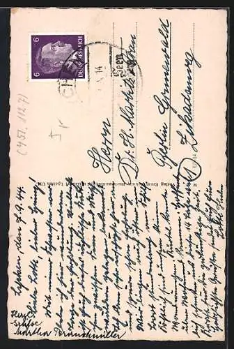 AK Lychen, Malerwinkel am Oberpfuhl