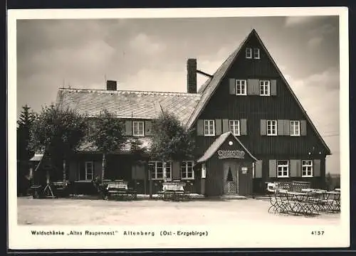 AK Altenberg / Erz., Waldschänke Altes Raupennest