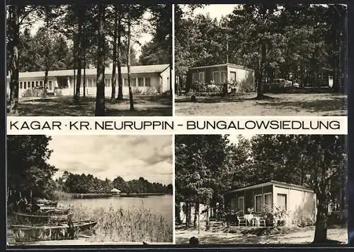 AK Kagar, Bungalowsiedlung, Boote am Ufer