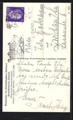 AK Brandenburg /Havel, Altst. Rathaus