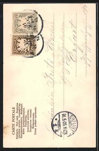 AK München, Münchner Kindl am Siegestor