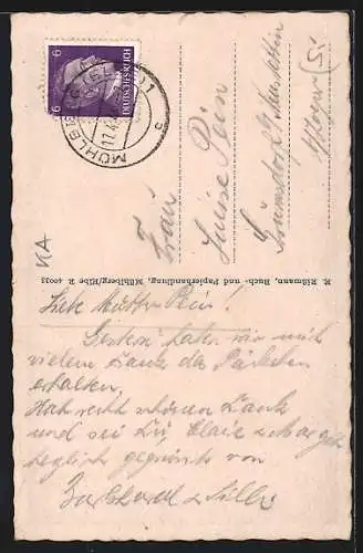 AK Mühlberg / Elbe, Partie an der Klosterkirche