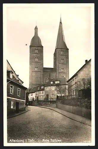 AK Altenburg i. Thür., Blick zu den roten Spitzen