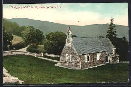 AK Bryn-y-Pin Pass, Pontygwyddel Church