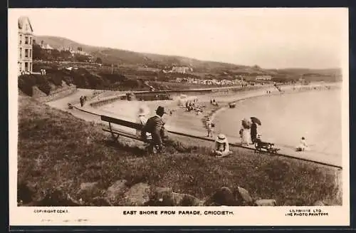 AK Criccieth, East Shore from Parade
