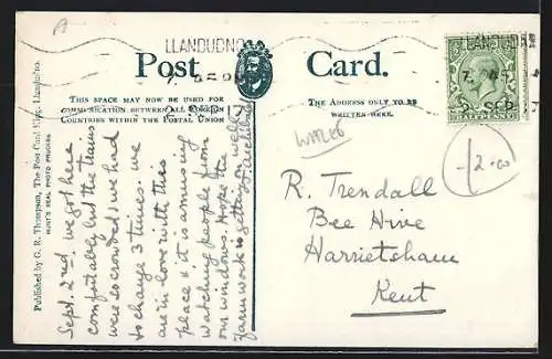 AK Llandudno, Promenade and Great Orme