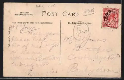 AK Llanstephan, Village looking North