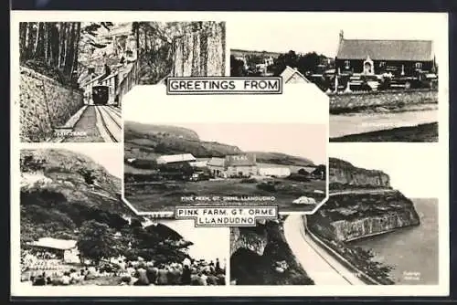 AK Llandudno, Pink Farm, Tram Track, Happy Valley