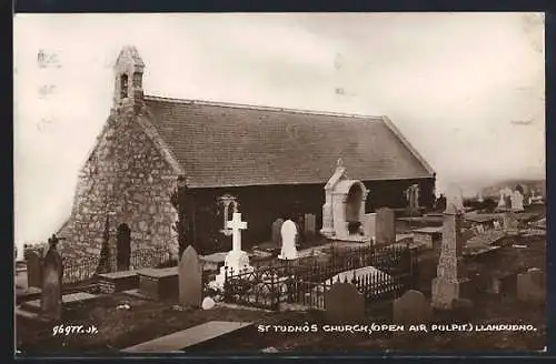 AK Llandudno, St. Tudno`s Church, Open Air Pulpit