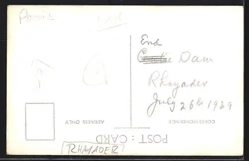 AK Rhayader, The Dam