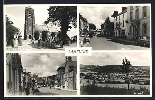 AK Lampeter, High Street and St. Peter`s Church