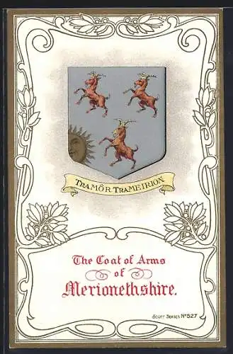 AK Merionethshire, Wappen The Goat of Arms