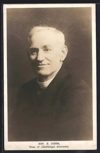 AK Llanfihangel /Abercowin, Rev. E. Jones, The Vicar