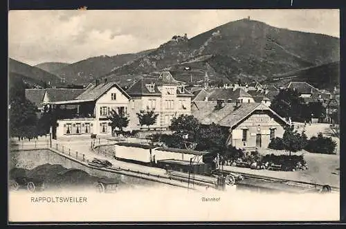 AK Rappoltsweiler, Blick auf den Bahnhof