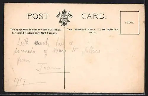 AK Holystoning the Deck, Kriegsschiff