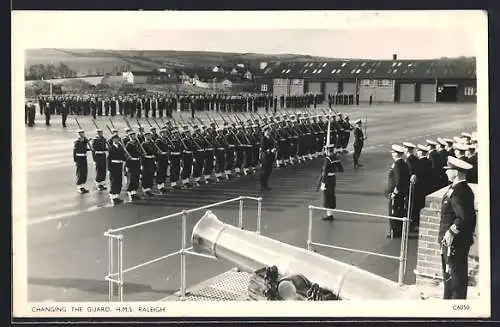 AK Kriegsschiff HMS Raleigh, Changing the Guard