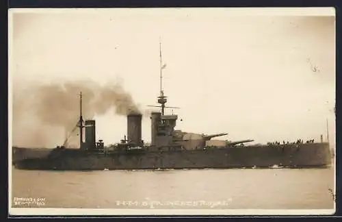 AK Kriegsschiff HMS Princess Royal auf See