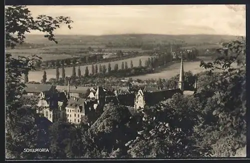 AK Schulpforta, Gesamtansicht der Klosteranlage und Umgebung