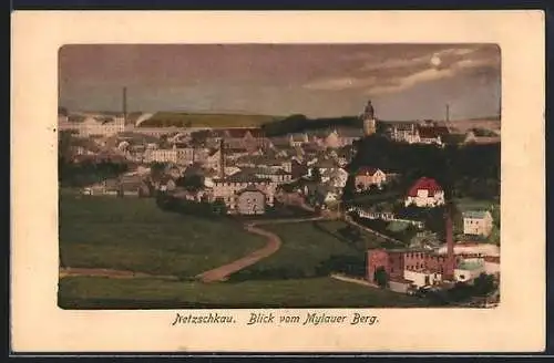 AK Netzschkau, Blick vom Mylauer Berg