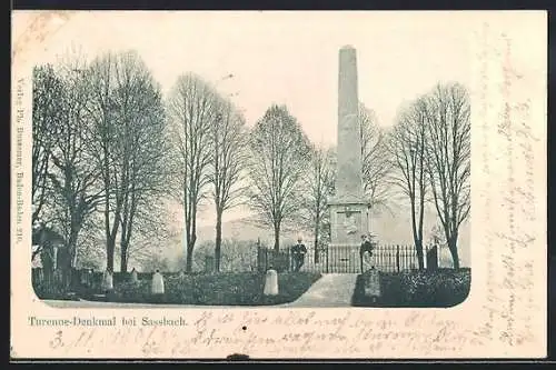 AK Sasbach / Baden, Turenne-Denkmal