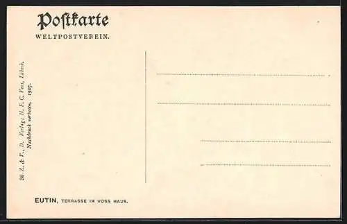 AK Eutin, Terrasse im Voss Haus