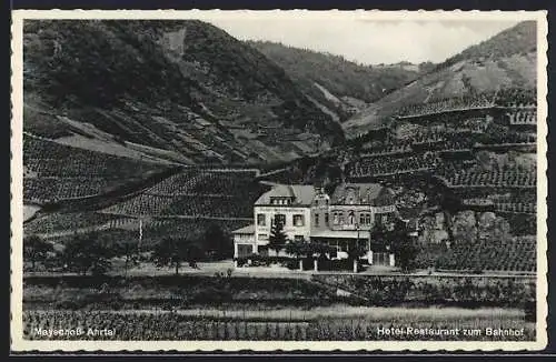 AK Mayschoss / Ahrtal, Hotel-Restaurant zum Bahnhof