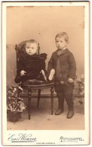 Fotografie Emil Winzer, Potschappel, Dresdnerstrasse, Kinderportrait