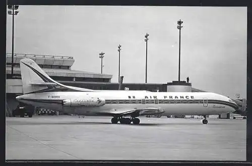 Fotografie Flughafen Berlin-Tegel, Flugzeug Sud Aviation Caravelle der Air France, Kennung F-BHRV