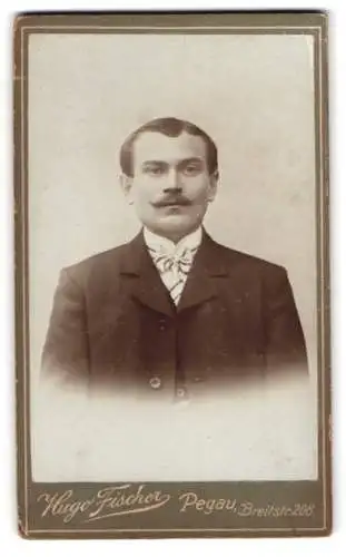 Fotografie Hugo Fischer, Pegau, Breitstr. 208, Porträt eines eleganten Herrn