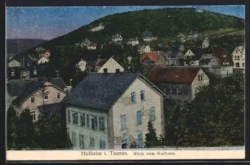 Luna-AK Hofheim i. Taunus, Totalansicht vom Kurhaus aus