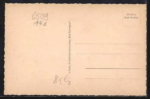 AK Offenheim / Rhh., Schule, Kirche und Ortsansicht