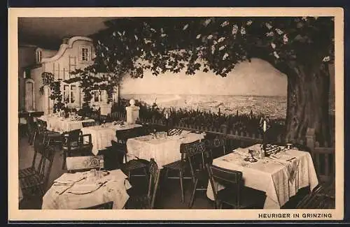 AK Berlin-Tiergarten, Haus Vaterland, Restaurant Heuriger Grinzing, Gastraum