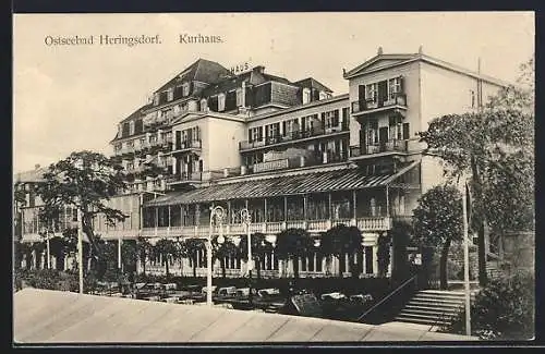 AK Heringsdorf / Ostseebad, Kurhaus, Aussenansicht