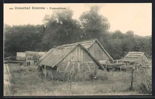 AK Koserow /Ostsee, Fischerhütten