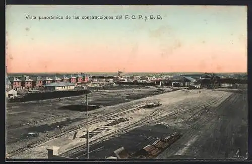 AK Bahia Blanca, Vista panoramica de las construcciones del FCP y BB