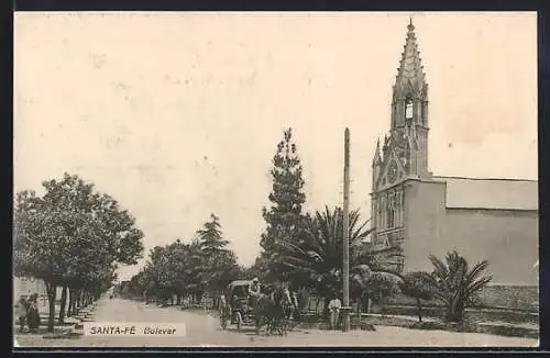 AK Santa Fé, Bulevar, Iglesia