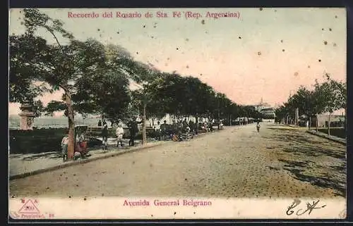 AK Rosario de Santa Fé, Avenida General Belgrano