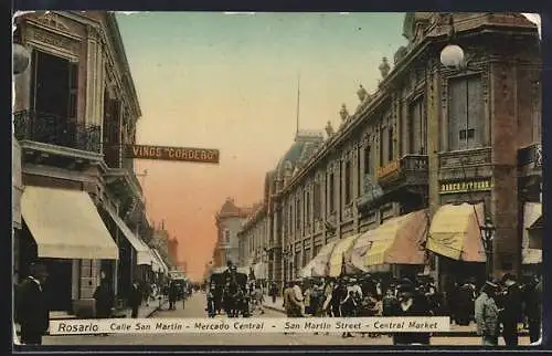 AK Rosario, Calle San Martin, Mercado Centraal