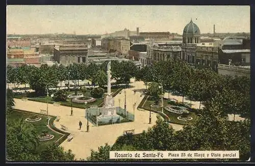 AK Rosario de Santa Fé, Plaza 25 de Mayo y Vista parcial