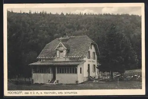 AK Todtmoos, Gasthaus Pension Hochkopf auf dem Weissenbachsattel