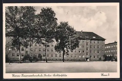 AK Berlin-Lichterfelde, Heeres-Feuerwerkerschule, Haus 5
