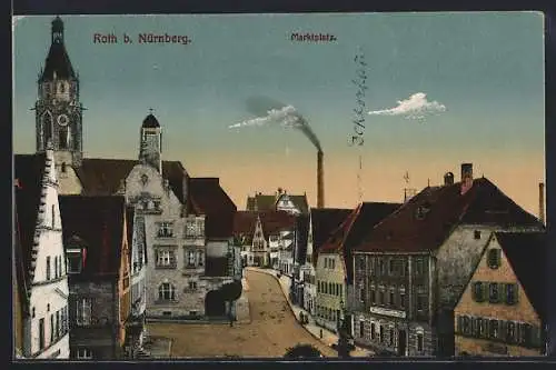 AK Roth b. Nürnberg, Bierbrauerei am Marktplatz