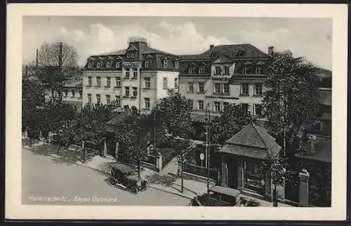 AK Marktredwitz / Bayer. Ostmark, Bahnhof-Hotel, Besitzer Chr. Henk