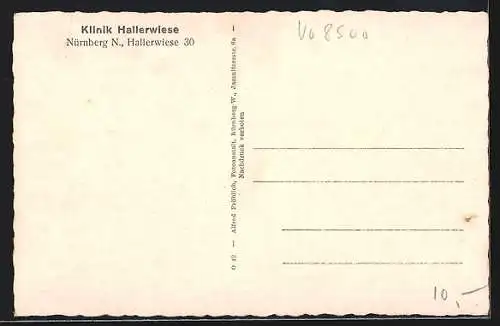 AK Nürnberg, Klinik Hallerwiese, Hallerwiese 30