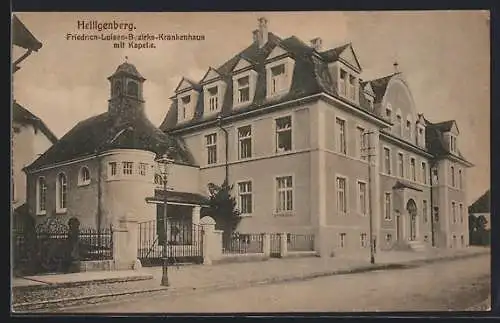 AK Heiligenberg / Baden, Friedrich-Luisen-Bezirks-Krankenhaus mit Kapelle