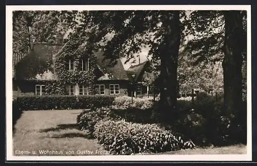 AK Barlt in Diethm., Eltern- und Wohnhaus von Gustav Frenssen