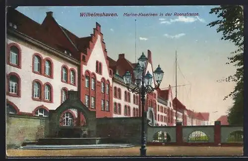 AK Wilhelmshaven, Marine Kasernen in der Roonstrasse
