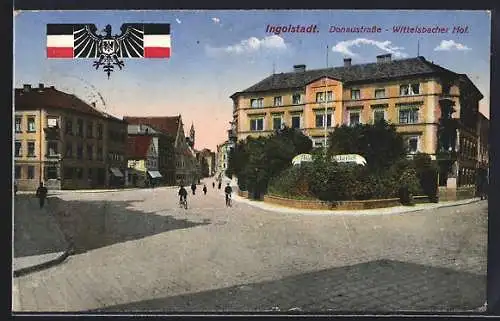 AK Ingolstadt, Donaustrasse, Hotel Wittelsbacher Hof