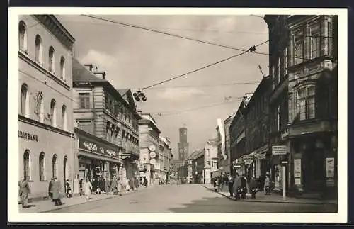 AK Fürth i. Bay., Geschäfte in der Schwabacher Strasse