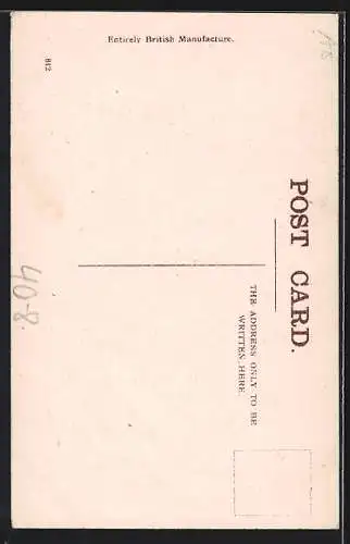 Künstler-AK A Study in Black and White, Farbiger mit Rüschen-Unterhose